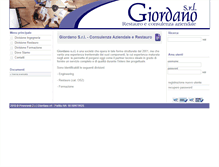 Tablet Screenshot of giordanosrl.com